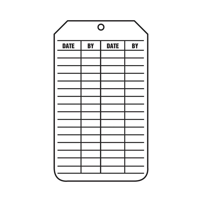 AccuformNMC 25 Count Inspection Records Saftey Tag, Inspection Record, PF-Cardstock for Lockout Tagout, TRS307CTP, American Made Safety Tags, Signs, and Labels - Image 2